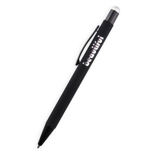 Black Silver Coloured Mirror Stylus Pens